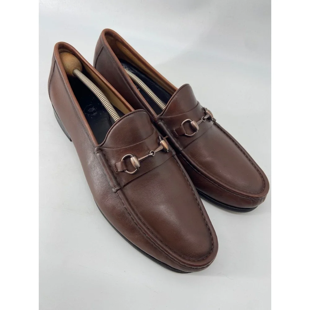 Martin Dingman Loafer Men 13 Addison II Horse Bit Preppy Classic Dress Leather